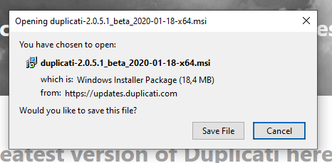 Duplicati Download