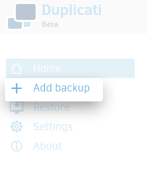 Add Backup