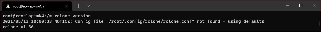 rclone check version